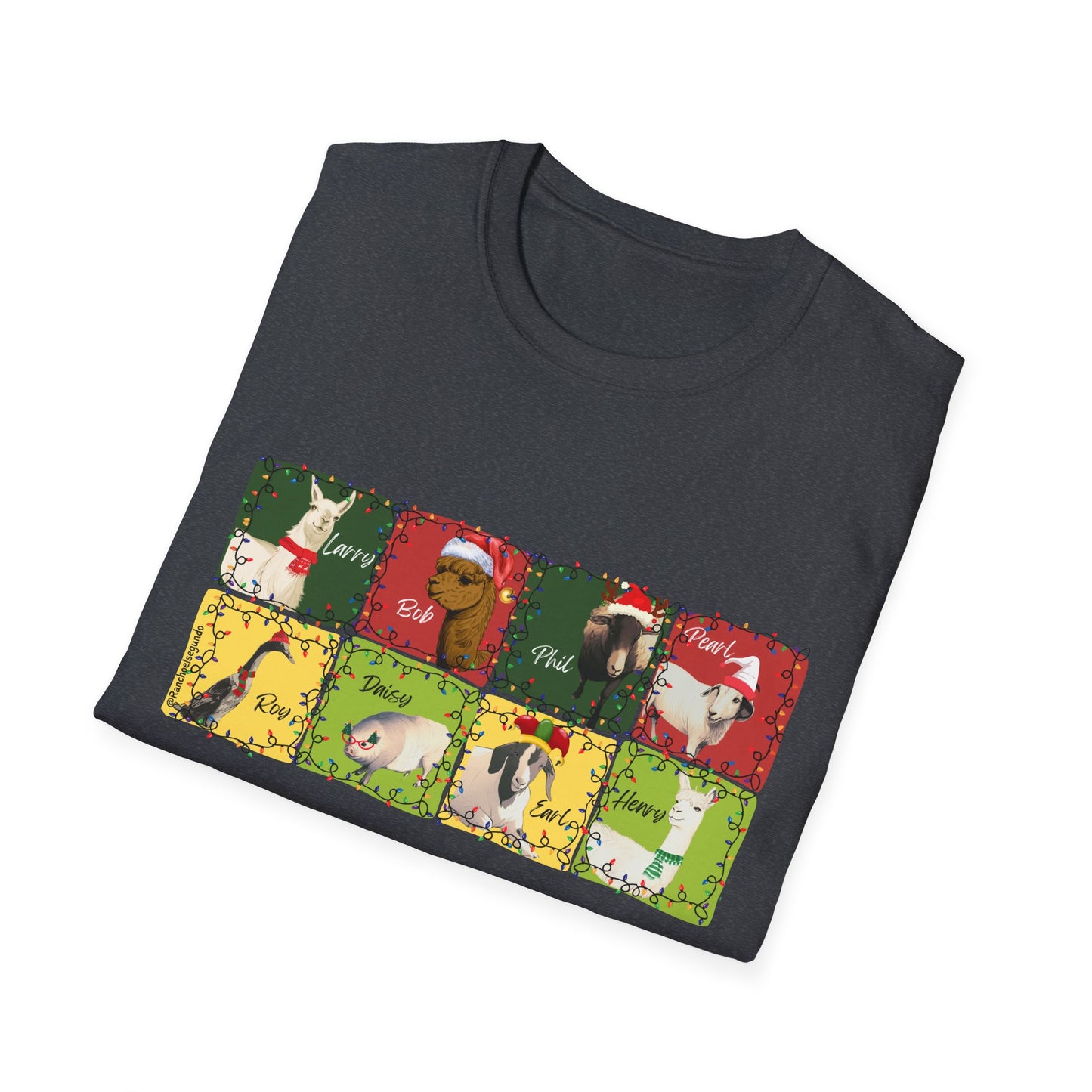 CHRISTMAS WITH THE WOLE GANG - UNISEX SOFTSTYLE TEE