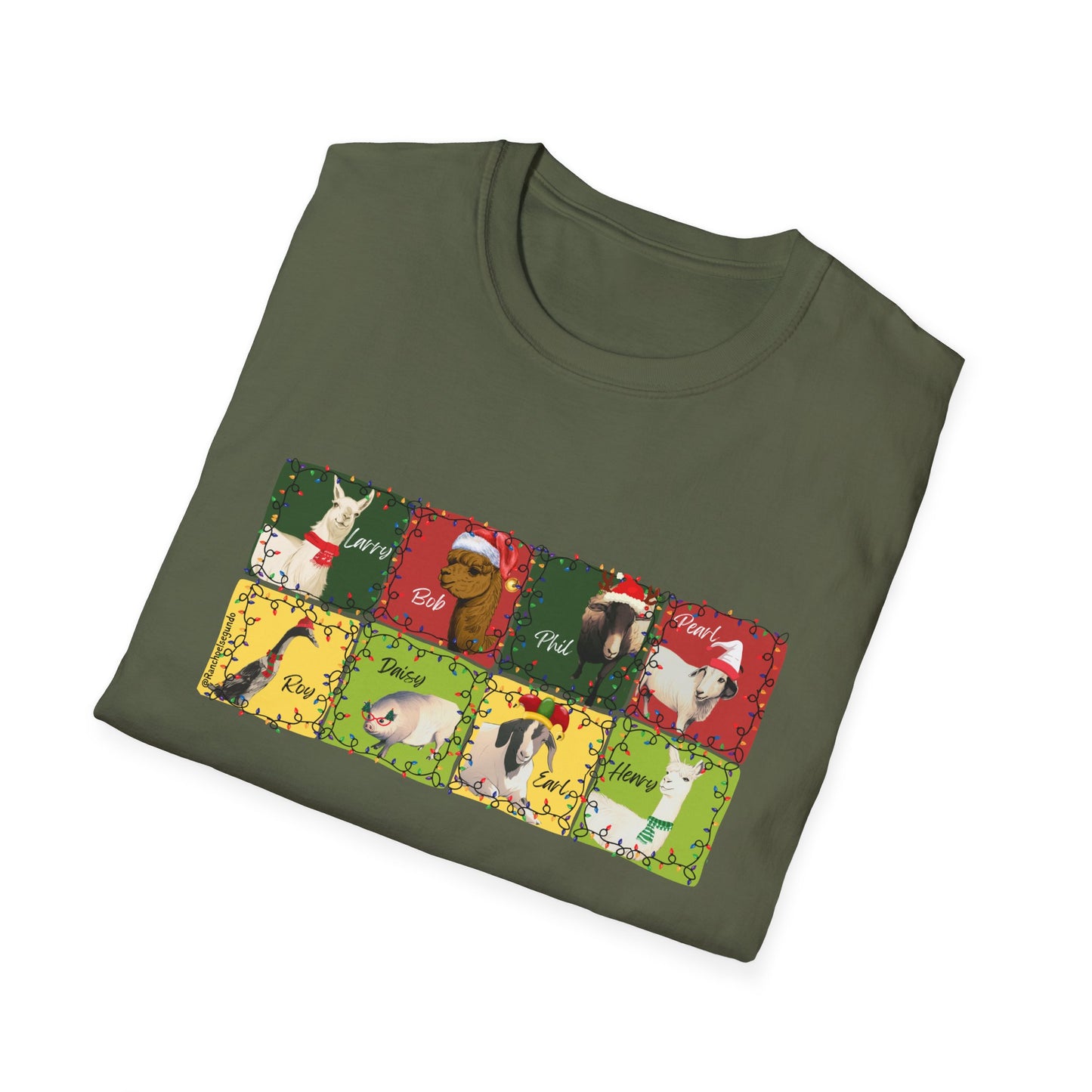 CHRISTMAS WITH THE WOLE GANG - UNISEX SOFTSTYLE TEE