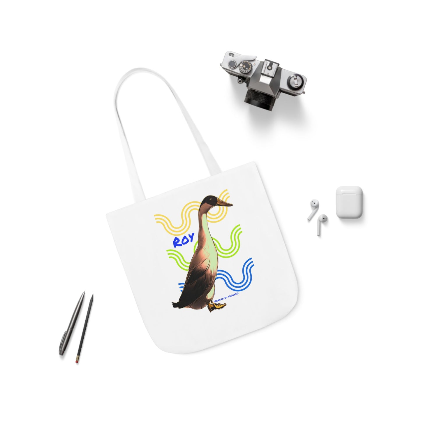 Canvas Tote Bag, 5-Color Straps