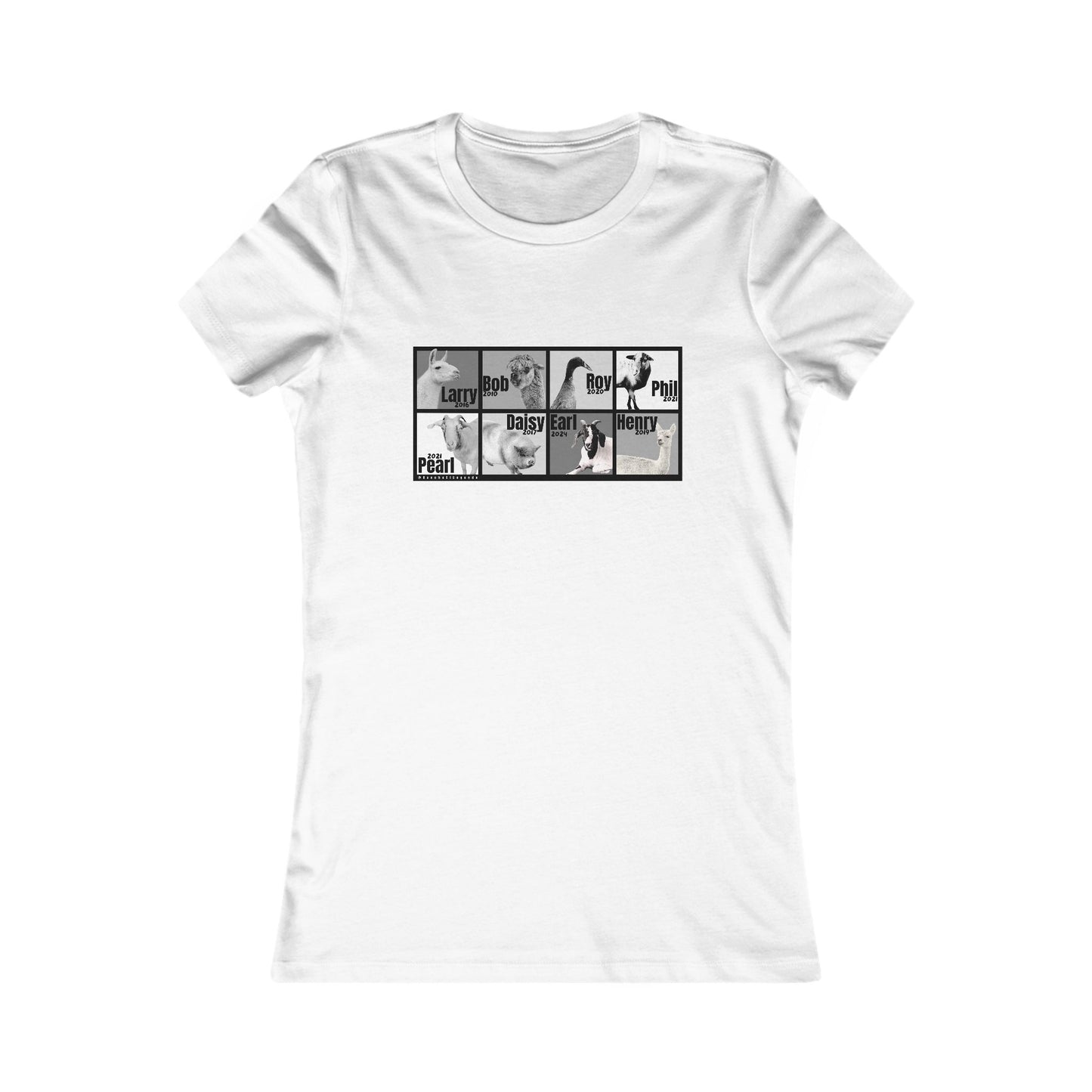 THE WHOLE GANG - WOMEN'S TEE - BLACK & WHITE