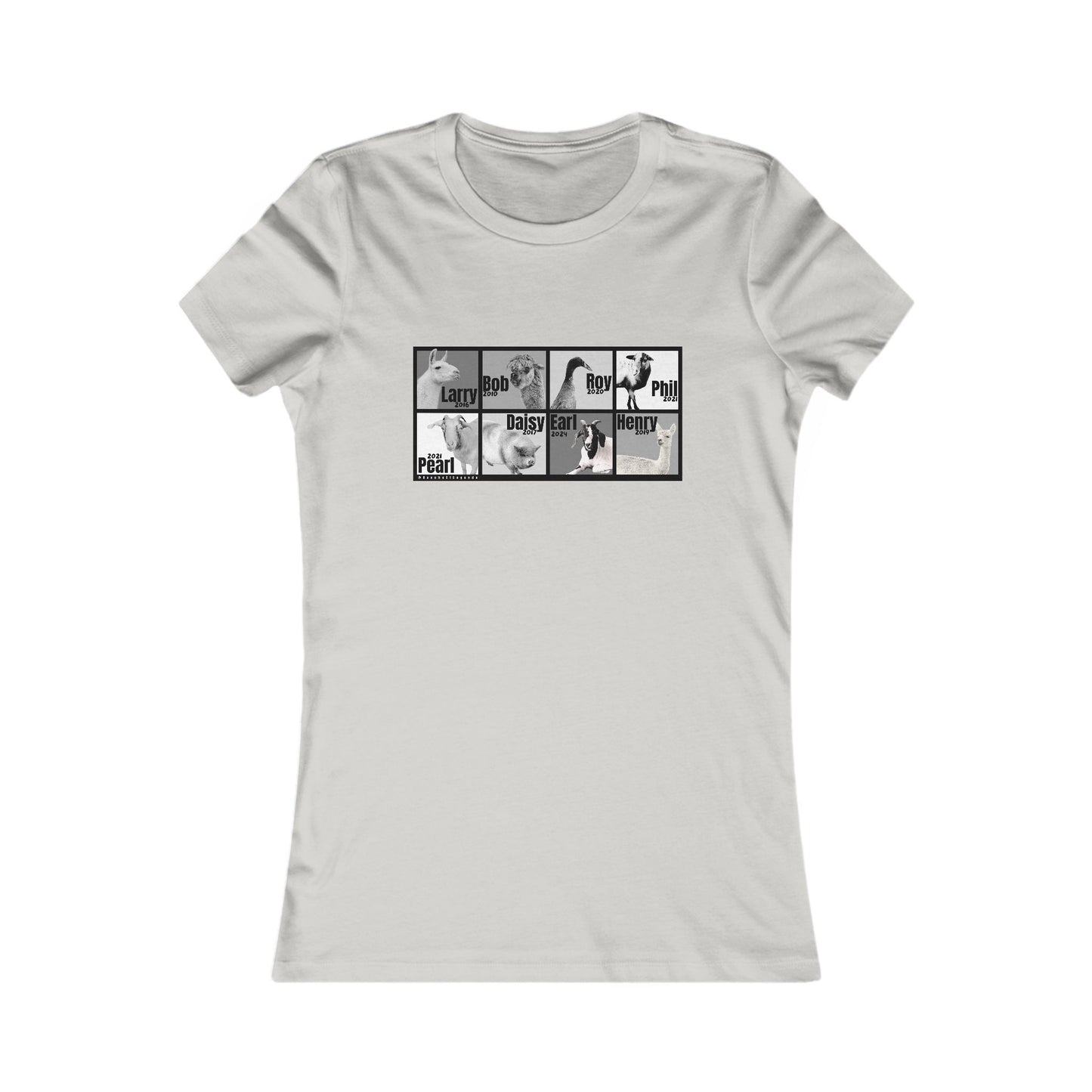 THE WHOLE GANG - WOMEN'S TEE - BLACK & WHITE