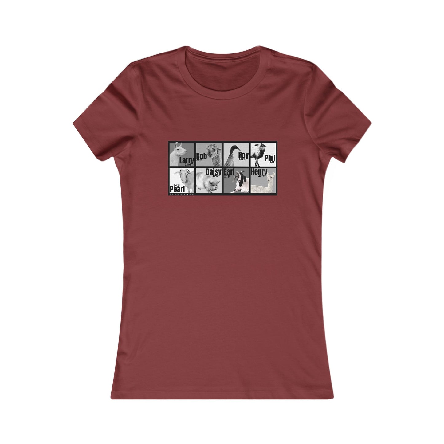 THE WHOLE GANG - WOMEN'S TEE - BLACK & WHITE