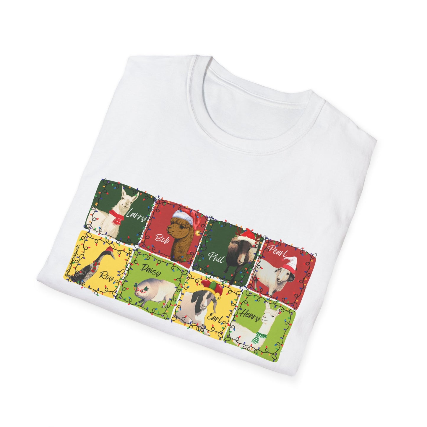 CHRISTMAS WITH THE WOLE GANG - UNISEX SOFTSTYLE TEE