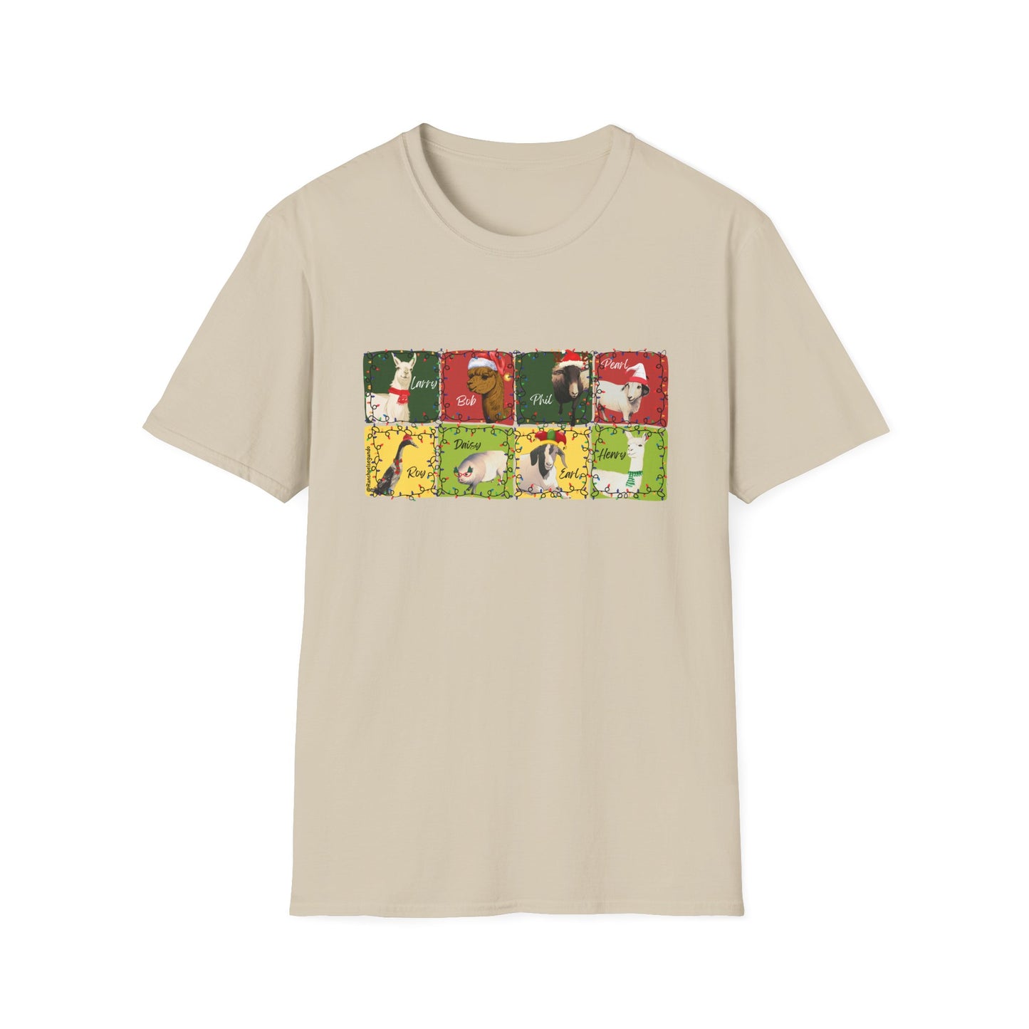 CHRISTMAS WITH THE WOLE GANG - UNISEX SOFTSTYLE TEE