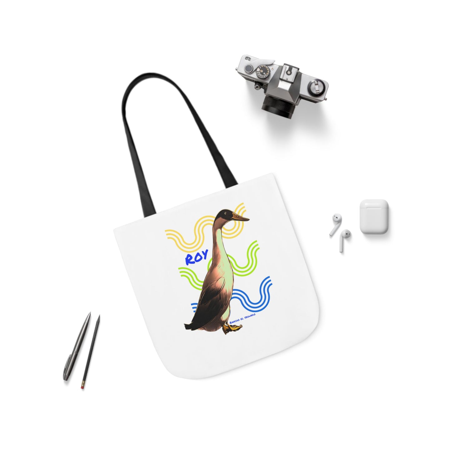 Canvas Tote Bag, 5-Color Straps