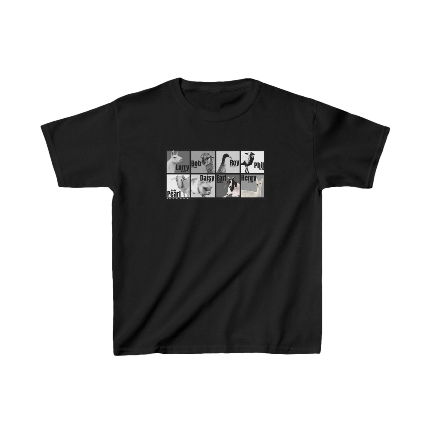 THE WHOLE GANG - KIDS TEE - BLACK & WHITE