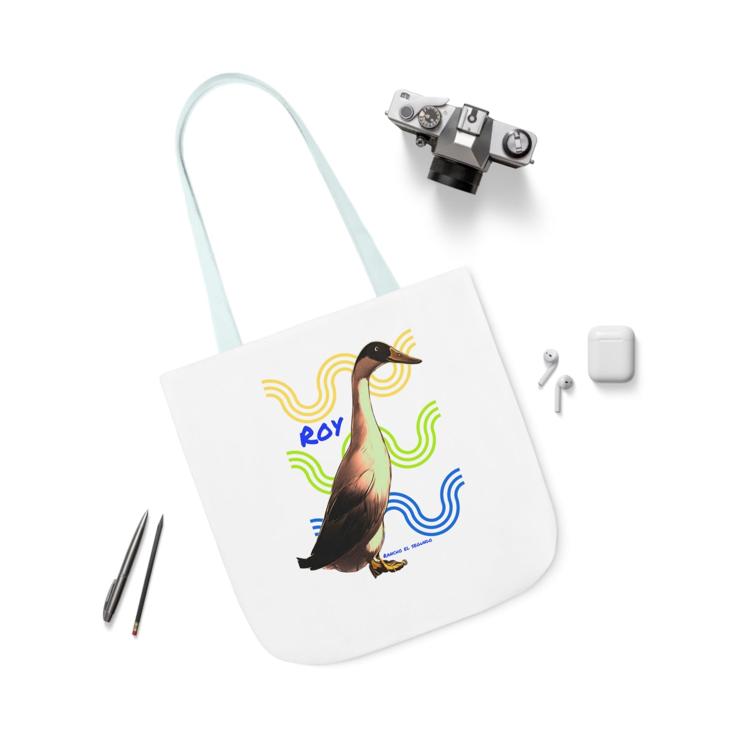 Canvas Tote Bag, 5-Color Straps