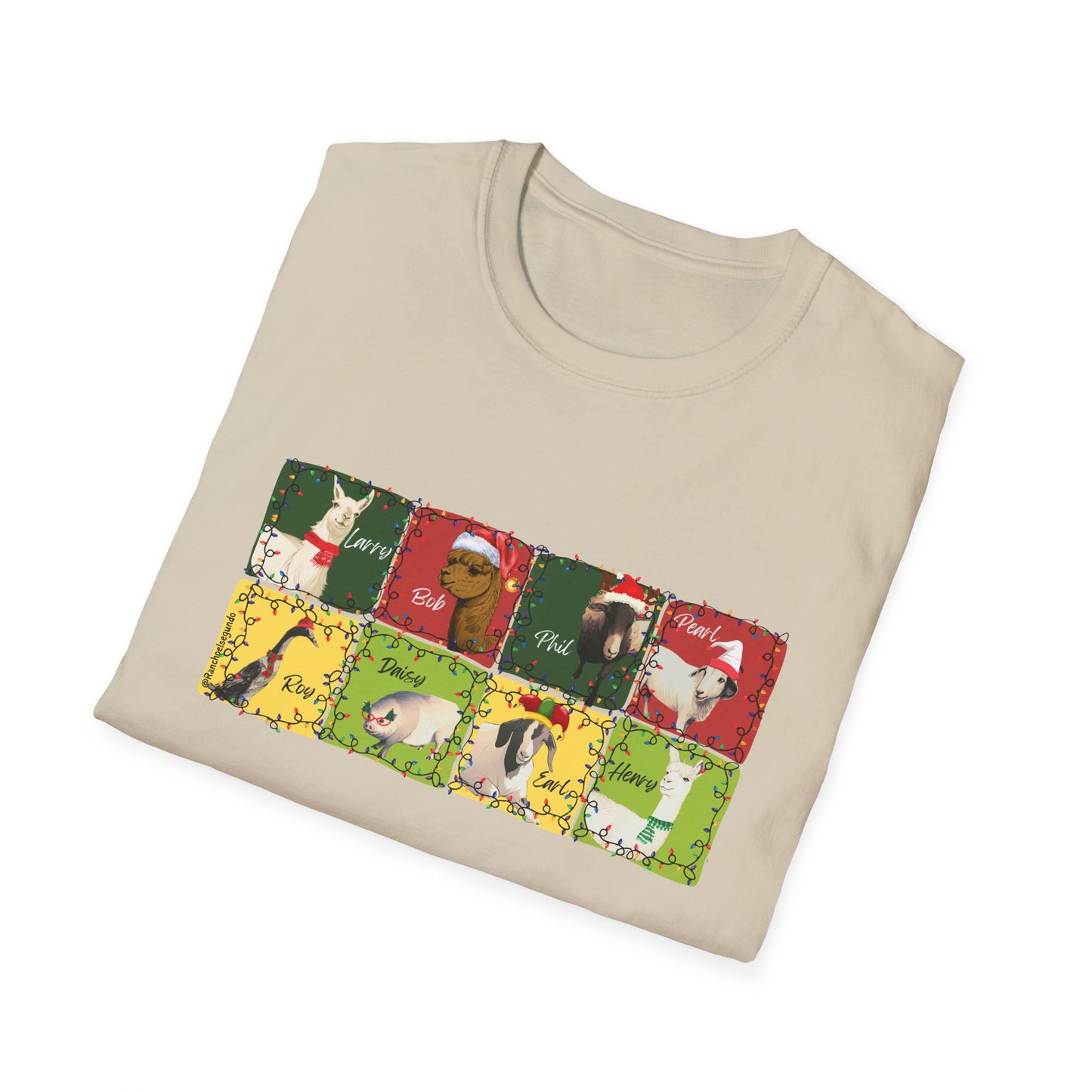 CHRISTMAS WITH THE WOLE GANG - UNISEX SOFTSTYLE TEE