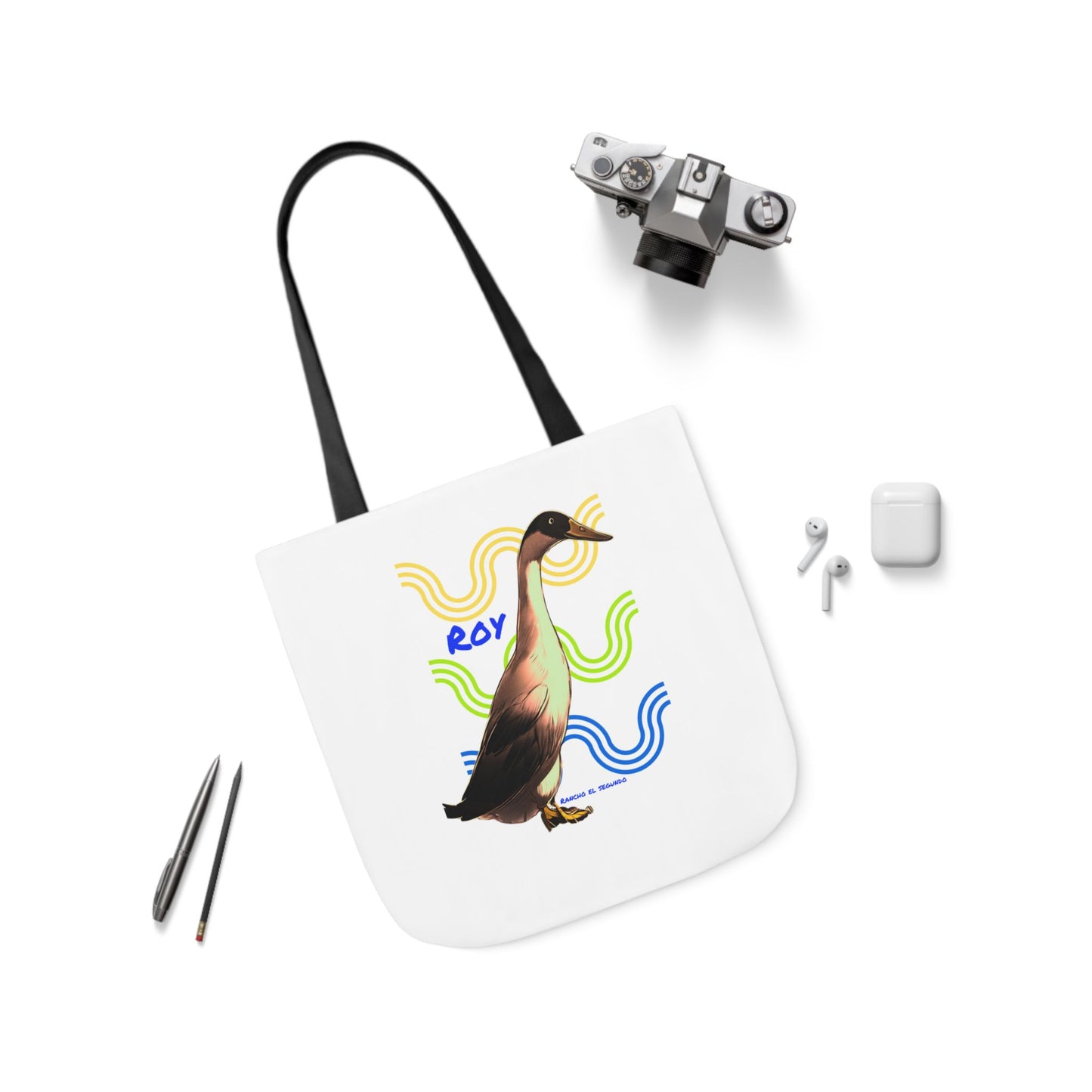 Canvas Tote Bag, 5-Color Straps