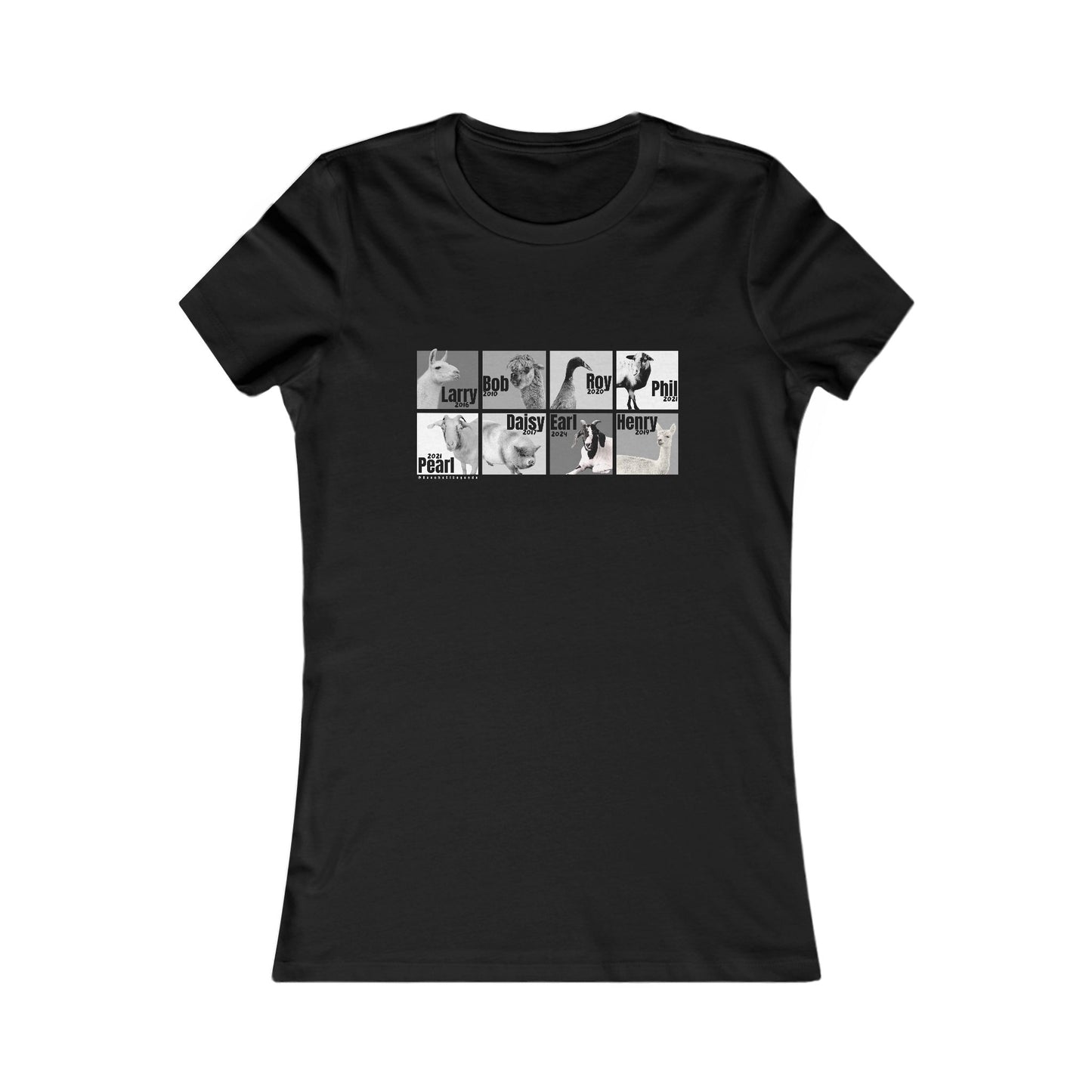 THE WHOLE GANG - WOMEN'S TEE - BLACK & WHITE