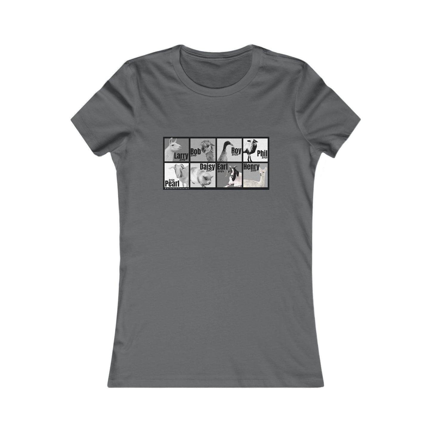 THE WHOLE GANG - WOMEN'S TEE - BLACK & WHITE