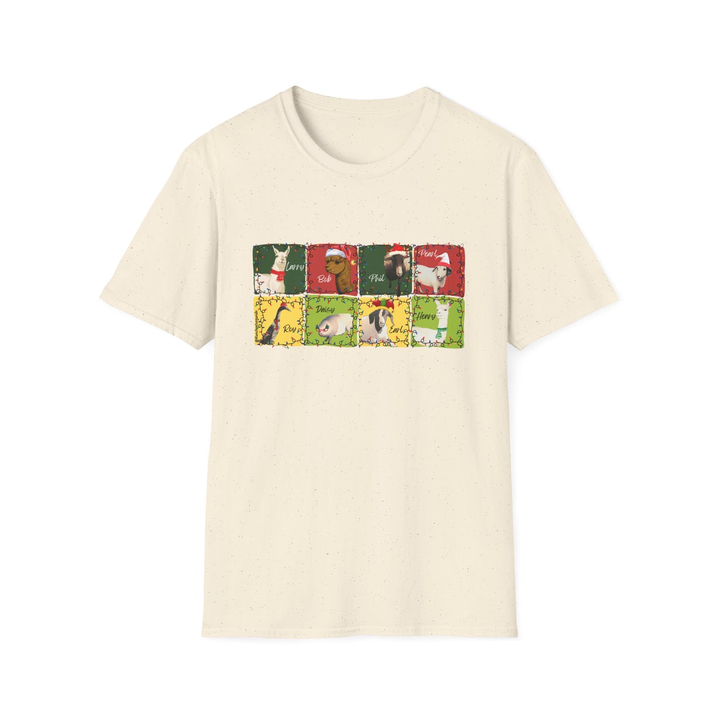 CHRISTMAS WITH THE WOLE GANG - UNISEX SOFTSTYLE TEE