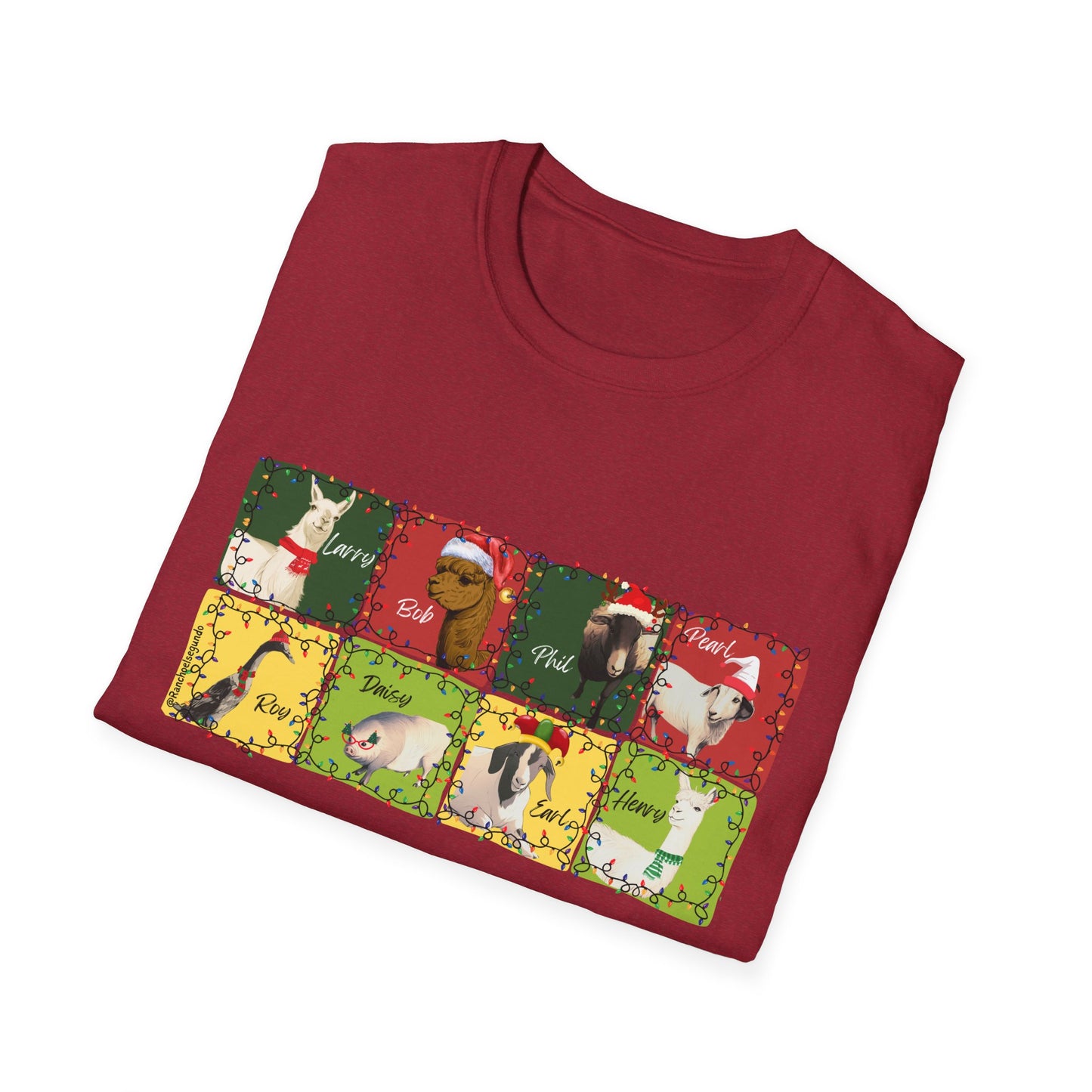 CHRISTMAS WITH THE WOLE GANG - UNISEX SOFTSTYLE TEE