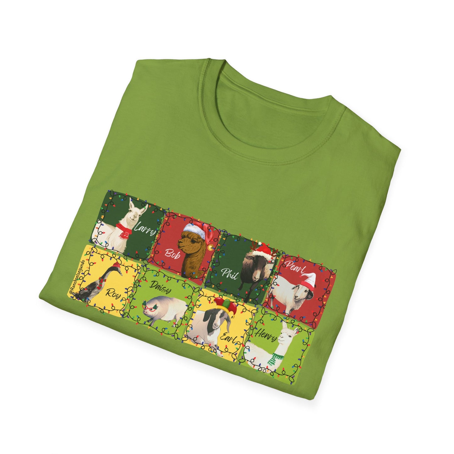 CHRISTMAS WITH THE WOLE GANG - UNISEX SOFTSTYLE TEE