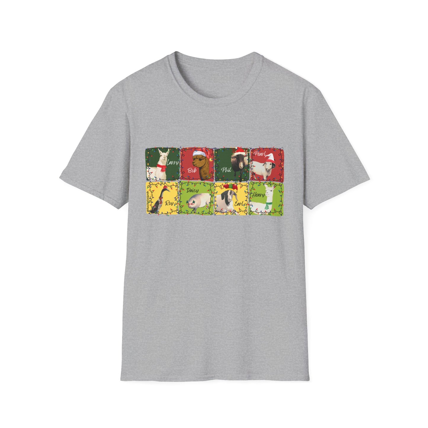 CHRISTMAS WITH THE WOLE GANG - UNISEX SOFTSTYLE TEE