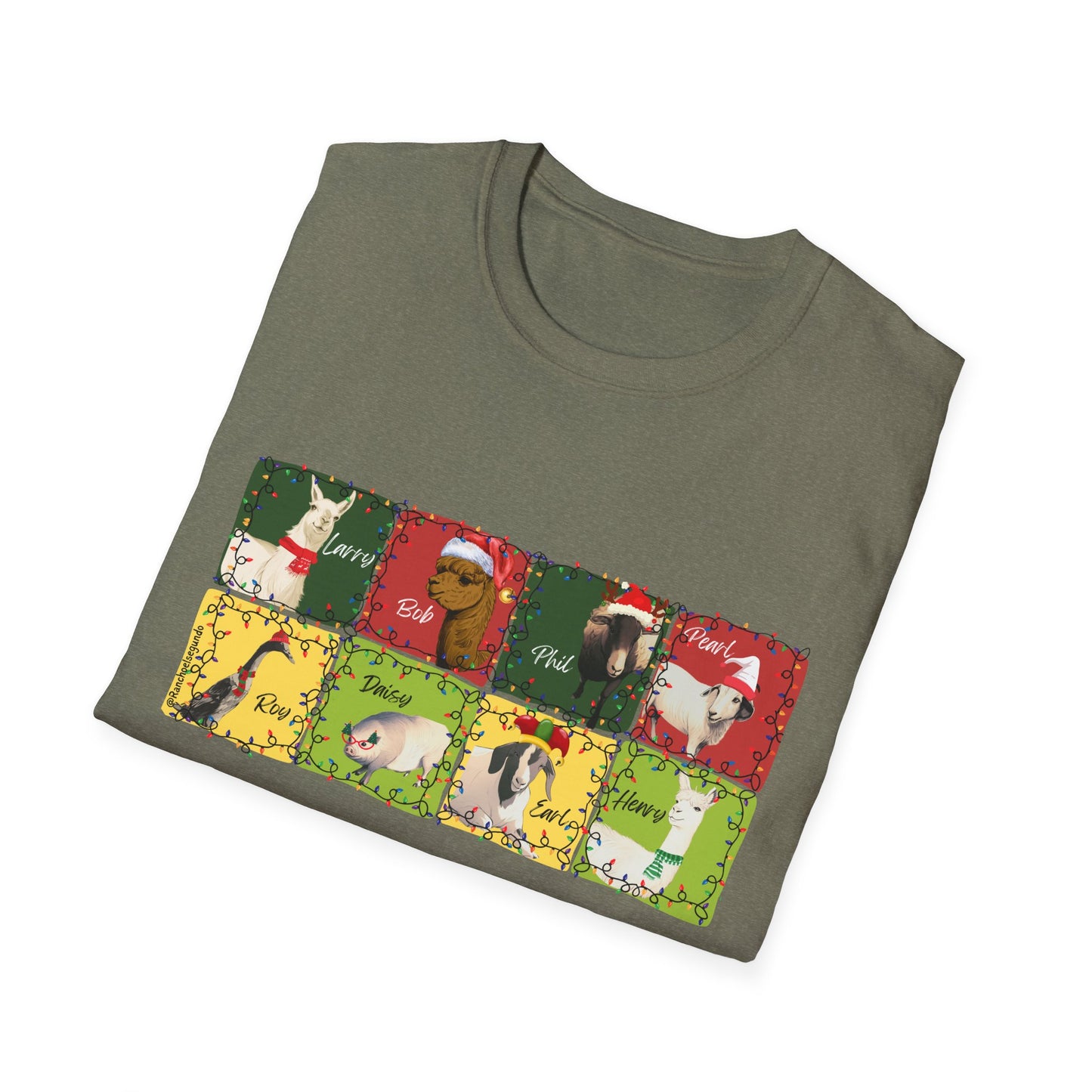 CHRISTMAS WITH THE WOLE GANG - UNISEX SOFTSTYLE TEE