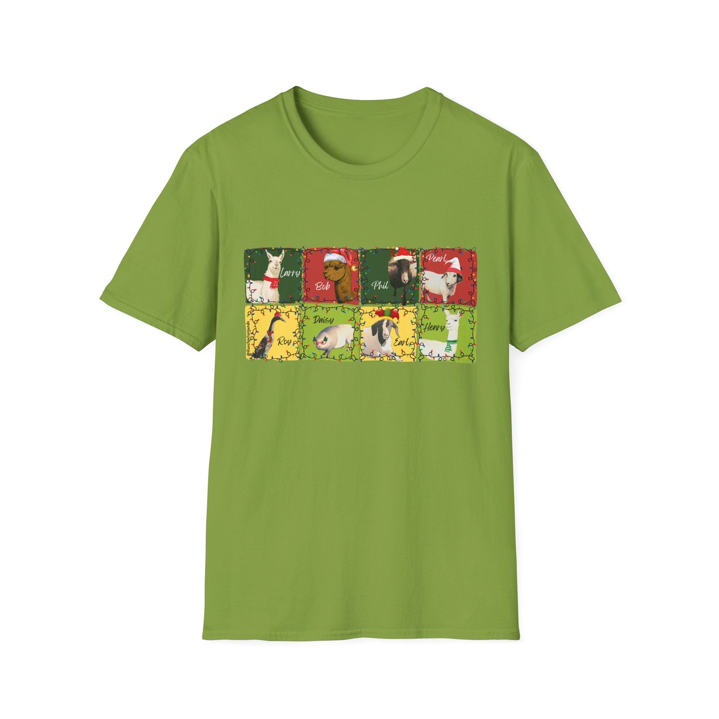 CHRISTMAS WITH THE WOLE GANG - UNISEX SOFTSTYLE TEE