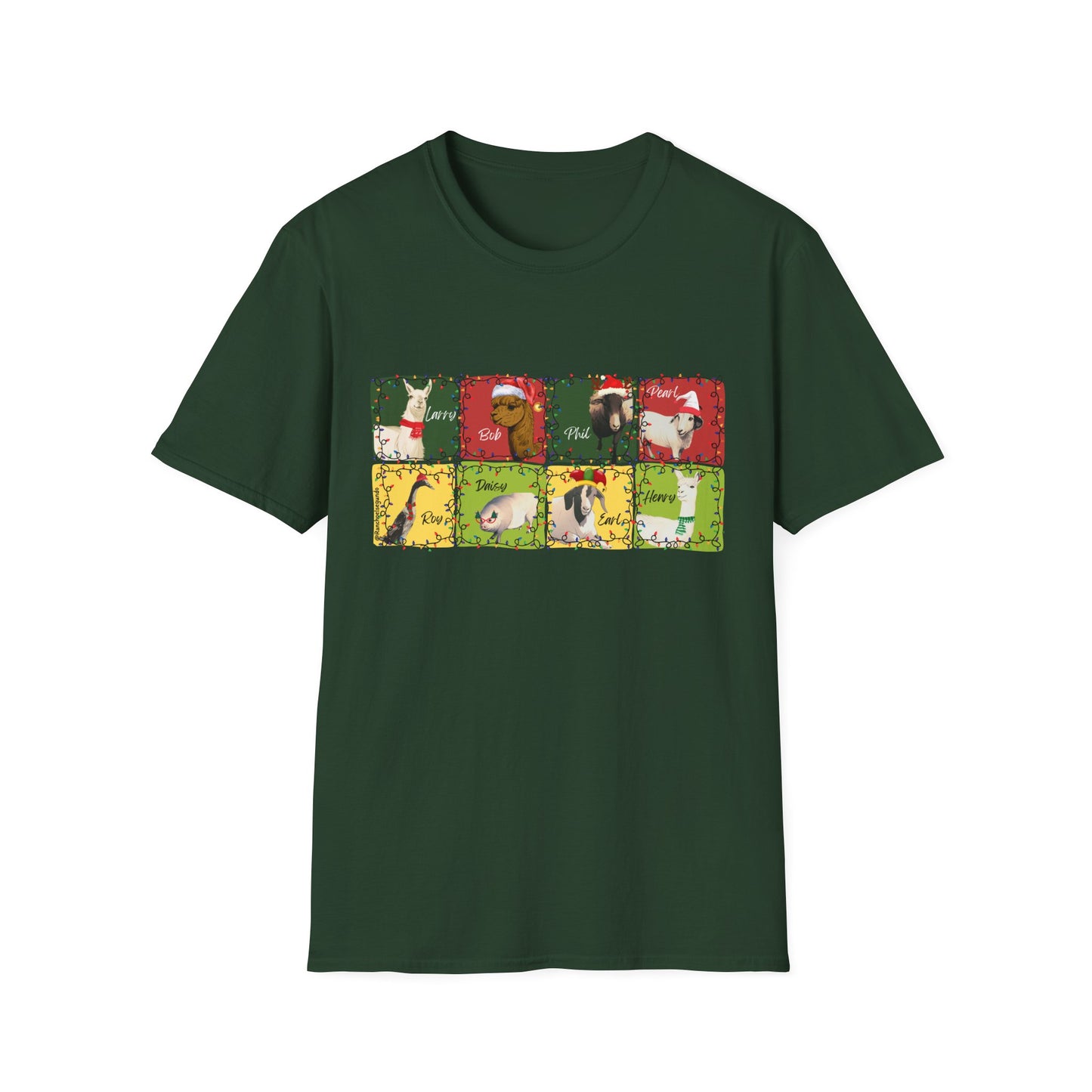 CHRISTMAS WITH THE WOLE GANG - UNISEX SOFTSTYLE TEE