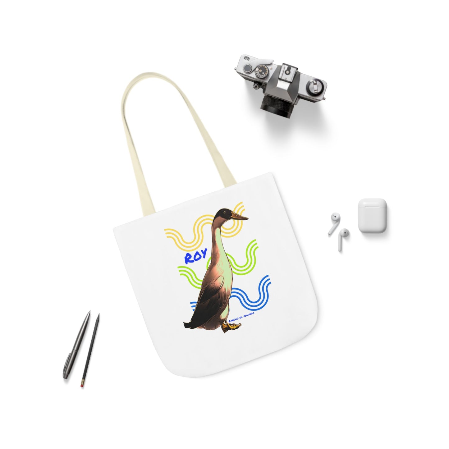Canvas Tote Bag, 5-Color Straps