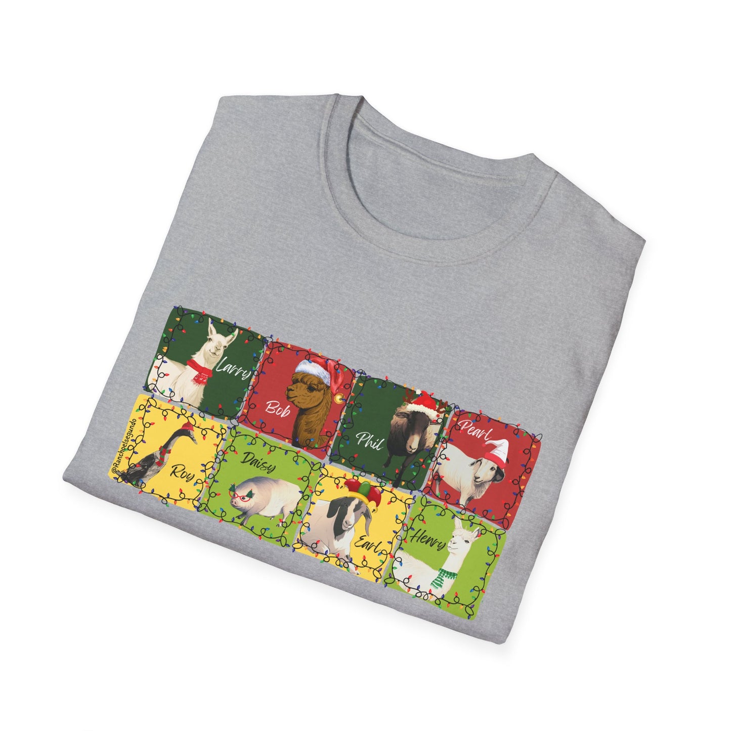 CHRISTMAS WITH THE WOLE GANG - UNISEX SOFTSTYLE TEE