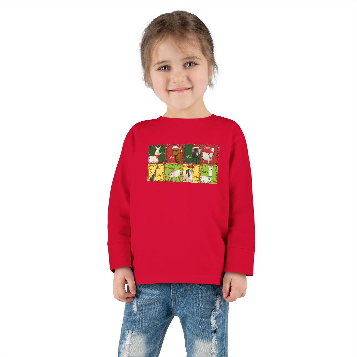 CHRISTMAS WITH THE WHOLE GANG - TODDLER LONG SLEEVE TEE