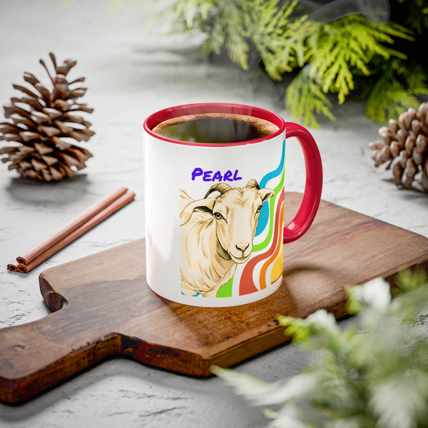 Cali Sun - Pearl - Colorful Mugs (11oz, 15oz)