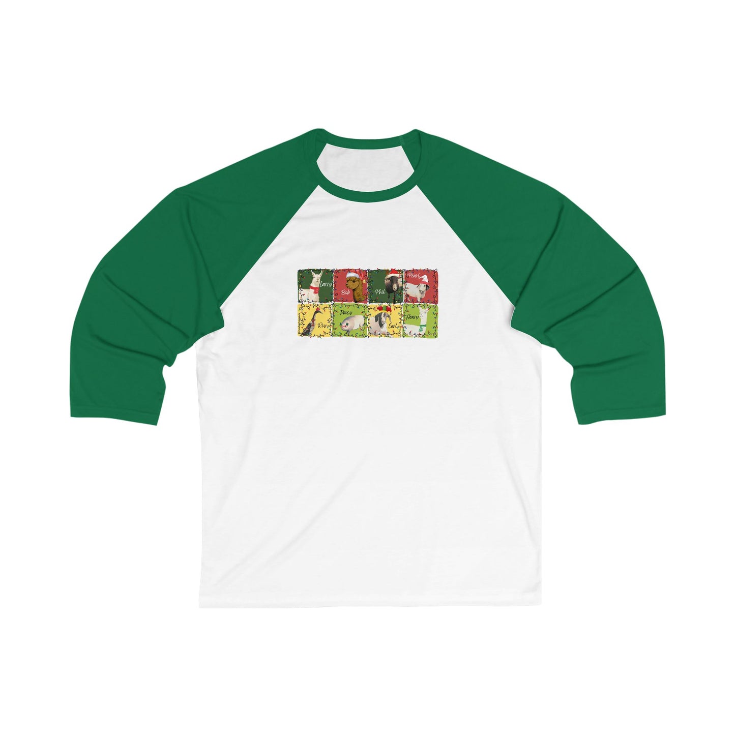CHRISTMAS WITH THE WHOLE GANG - ADULT BASEBALL TEE
