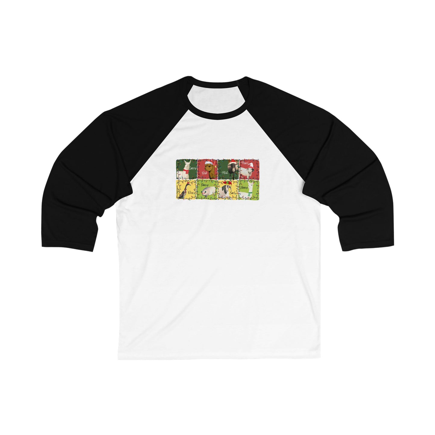 CHRISTMAS WITH THE WHOLE GANG - ADULT BASEBALL TEE