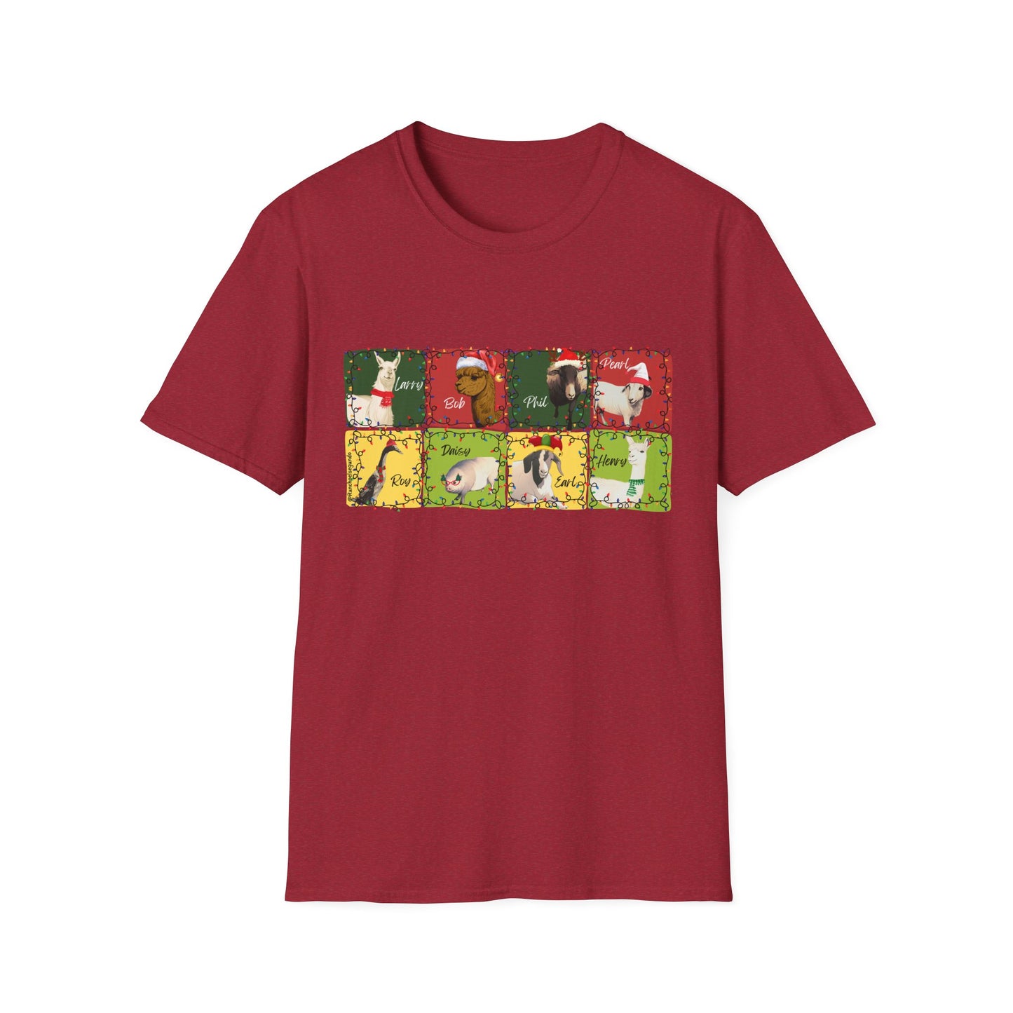 CHRISTMAS WITH THE WOLE GANG - UNISEX SOFTSTYLE TEE