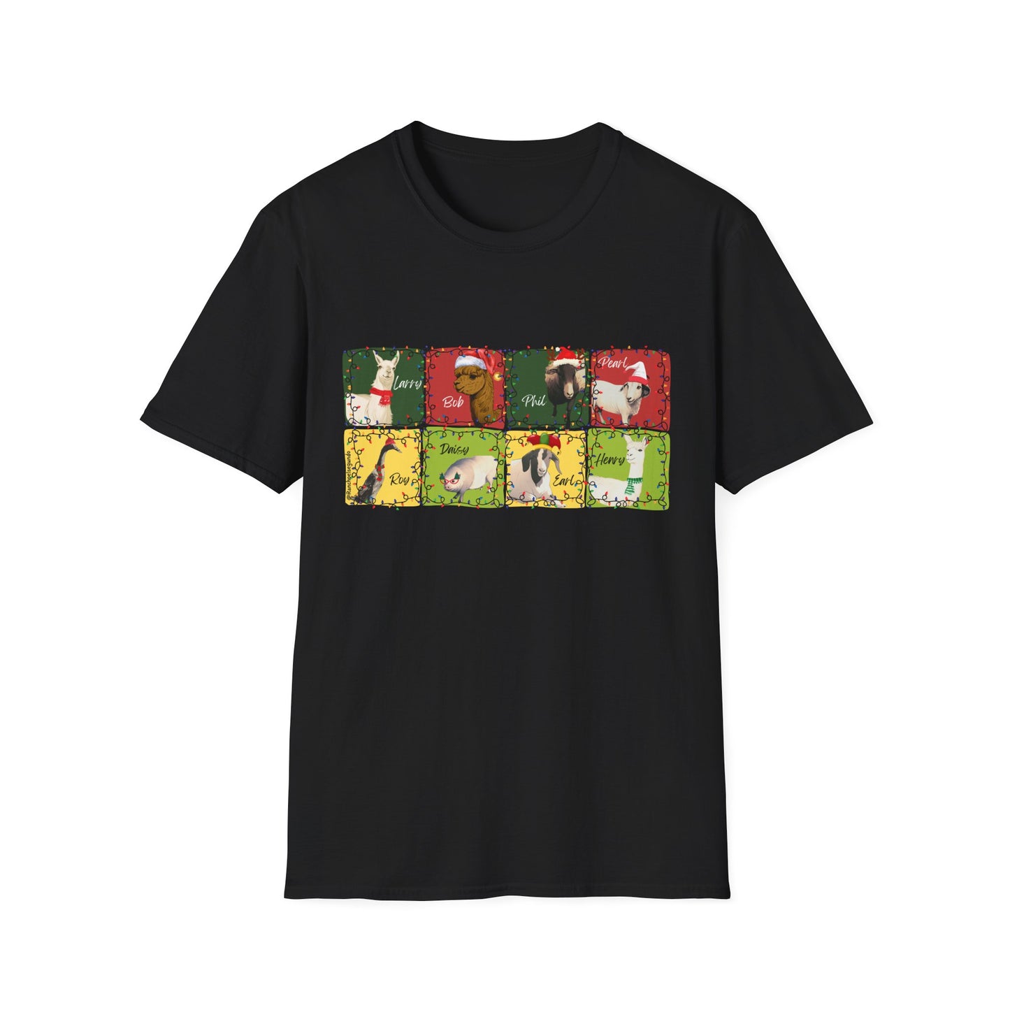 CHRISTMAS WITH THE WOLE GANG - UNISEX SOFTSTYLE TEE