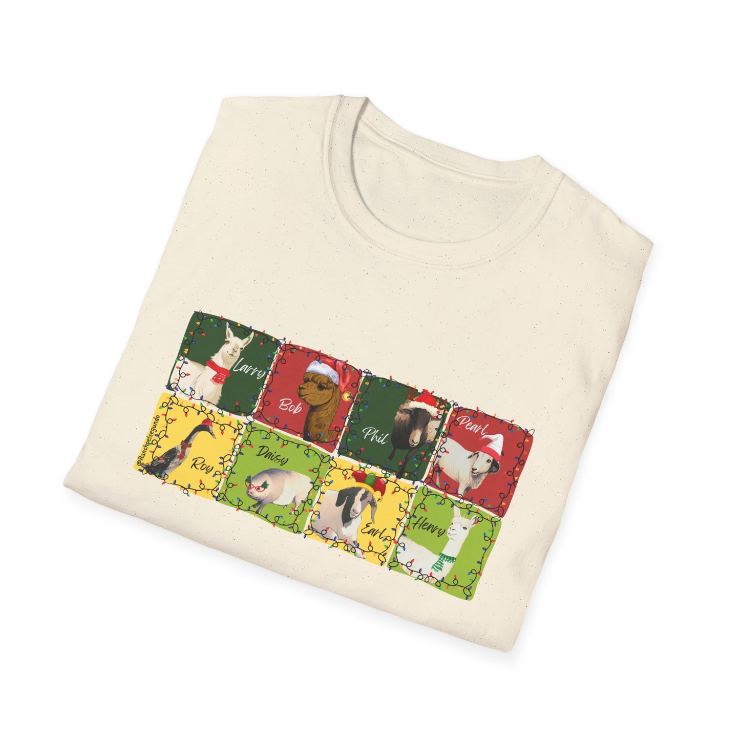 CHRISTMAS WITH THE WOLE GANG - UNISEX SOFTSTYLE TEE