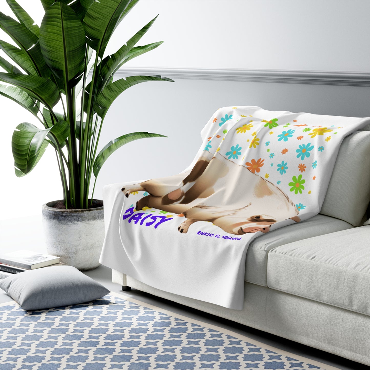 Cali Sun - Daisy - Sherpa Fleece Blanket