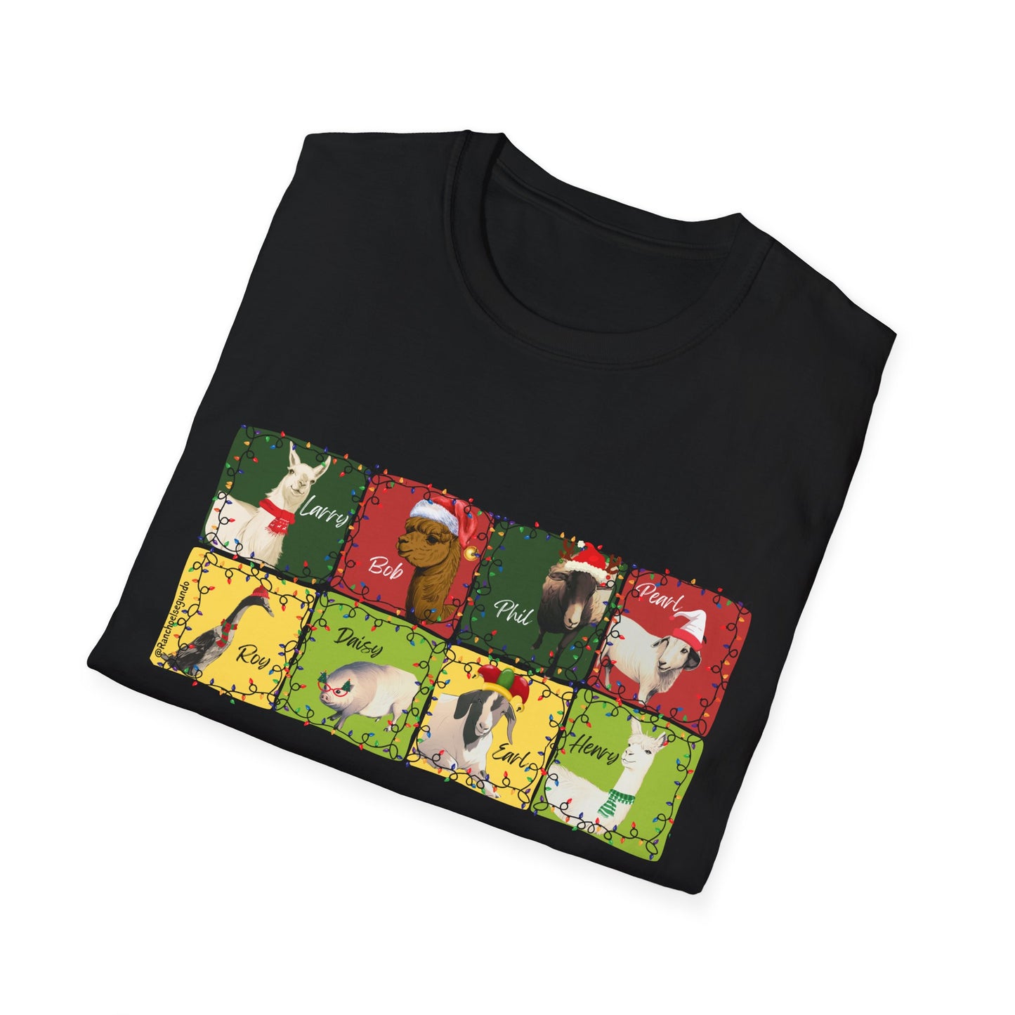 CHRISTMAS WITH THE WOLE GANG - UNISEX SOFTSTYLE TEE