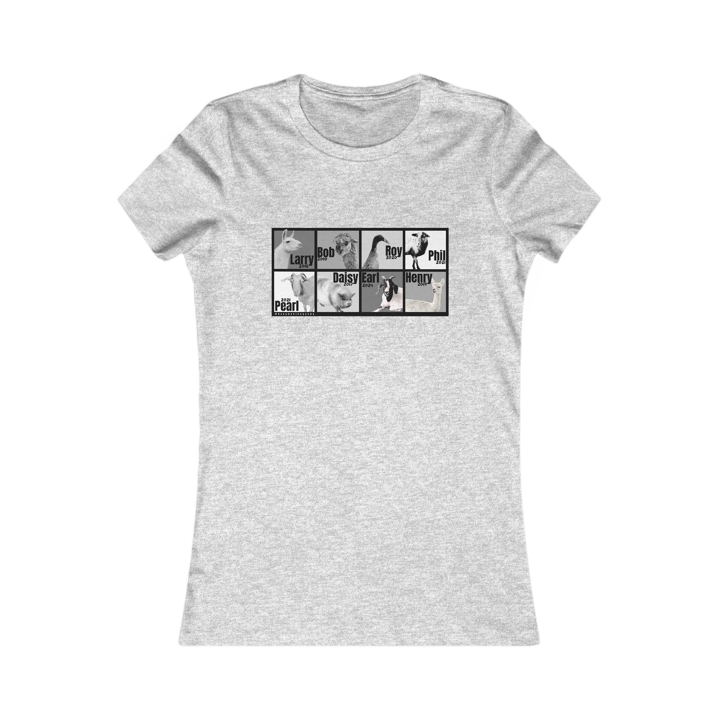 THE WHOLE GANG - WOMEN'S TEE - BLACK & WHITE