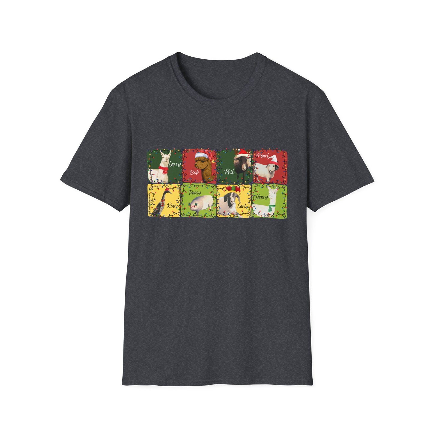 CHRISTMAS WITH THE WOLE GANG - UNISEX SOFTSTYLE TEE