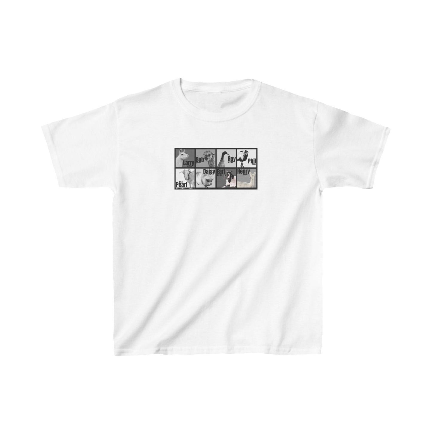 THE WHOLE GANG - KIDS TEE - BLACK & WHITE