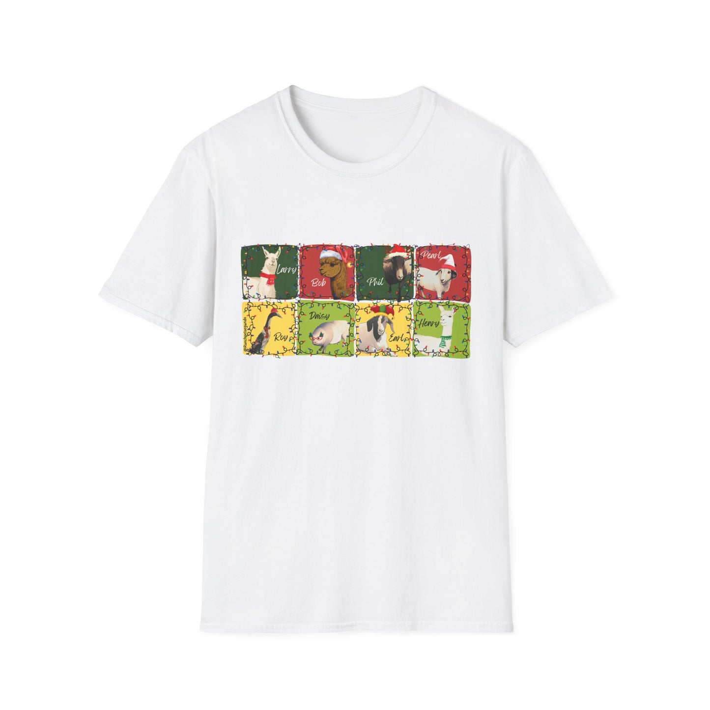 CHRISTMAS WITH THE WOLE GANG - UNISEX SOFTSTYLE TEE