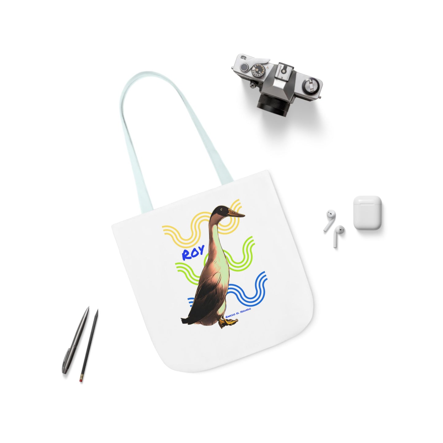 Canvas Tote Bag, 5-Color Straps
