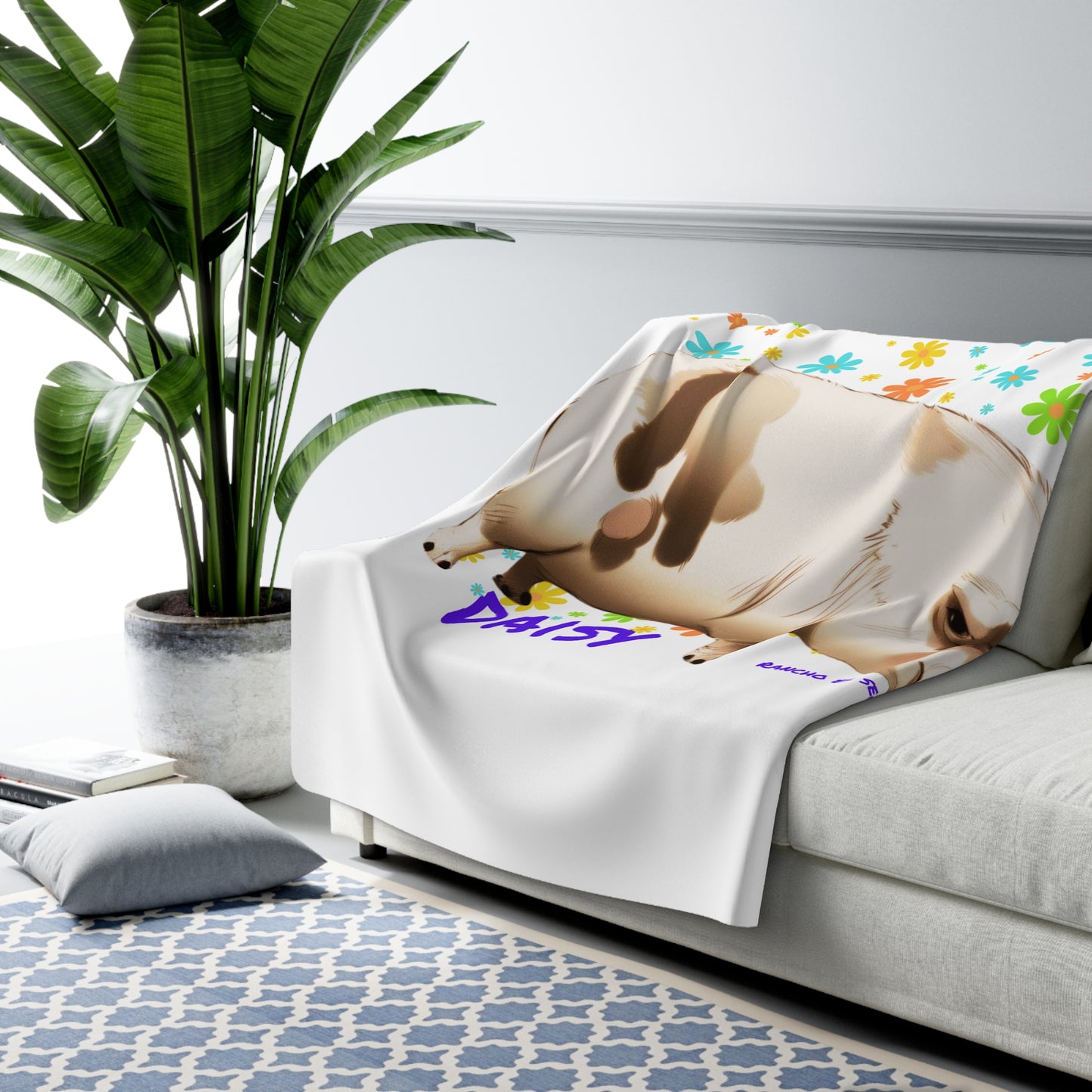 Cali Sun - Daisy - Sherpa Fleece Blanket