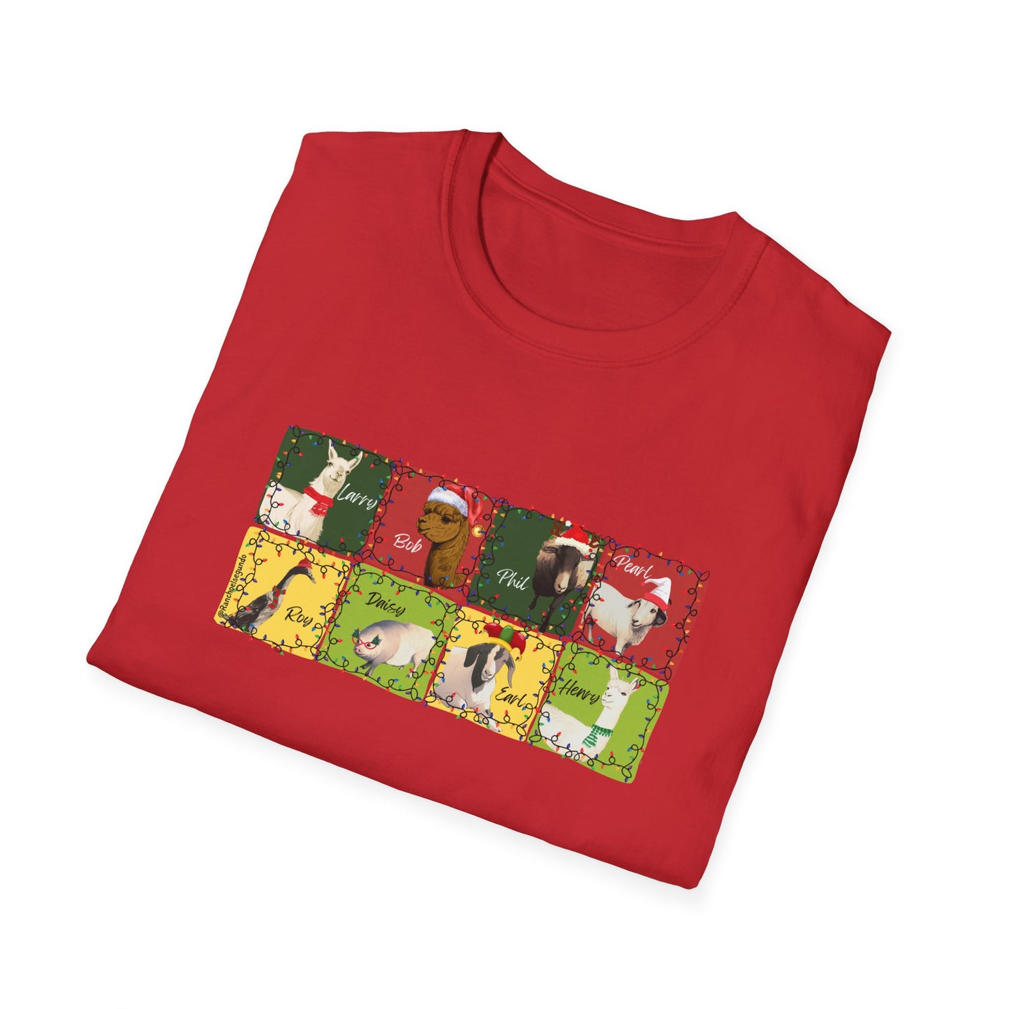 CHRISTMAS WITH THE WOLE GANG - UNISEX SOFTSTYLE TEE