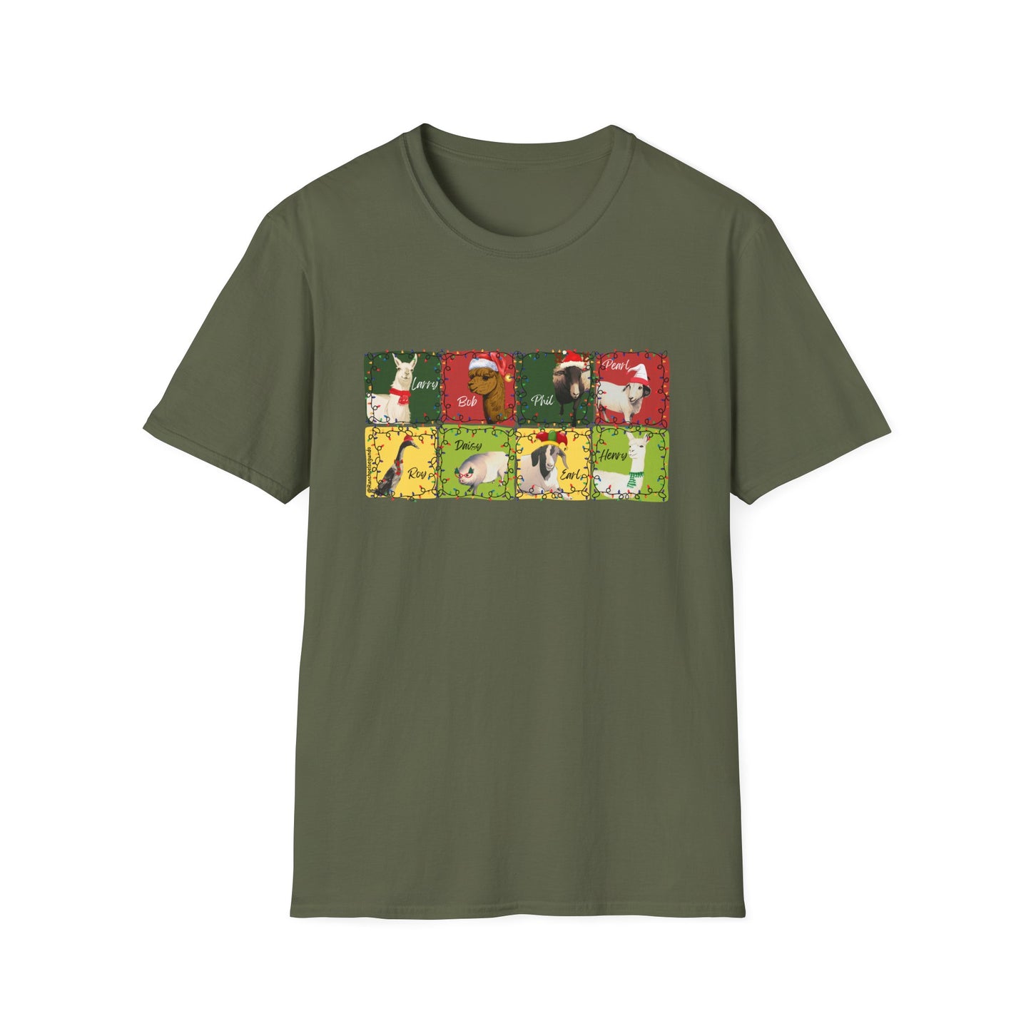 CHRISTMAS WITH THE WOLE GANG - UNISEX SOFTSTYLE TEE