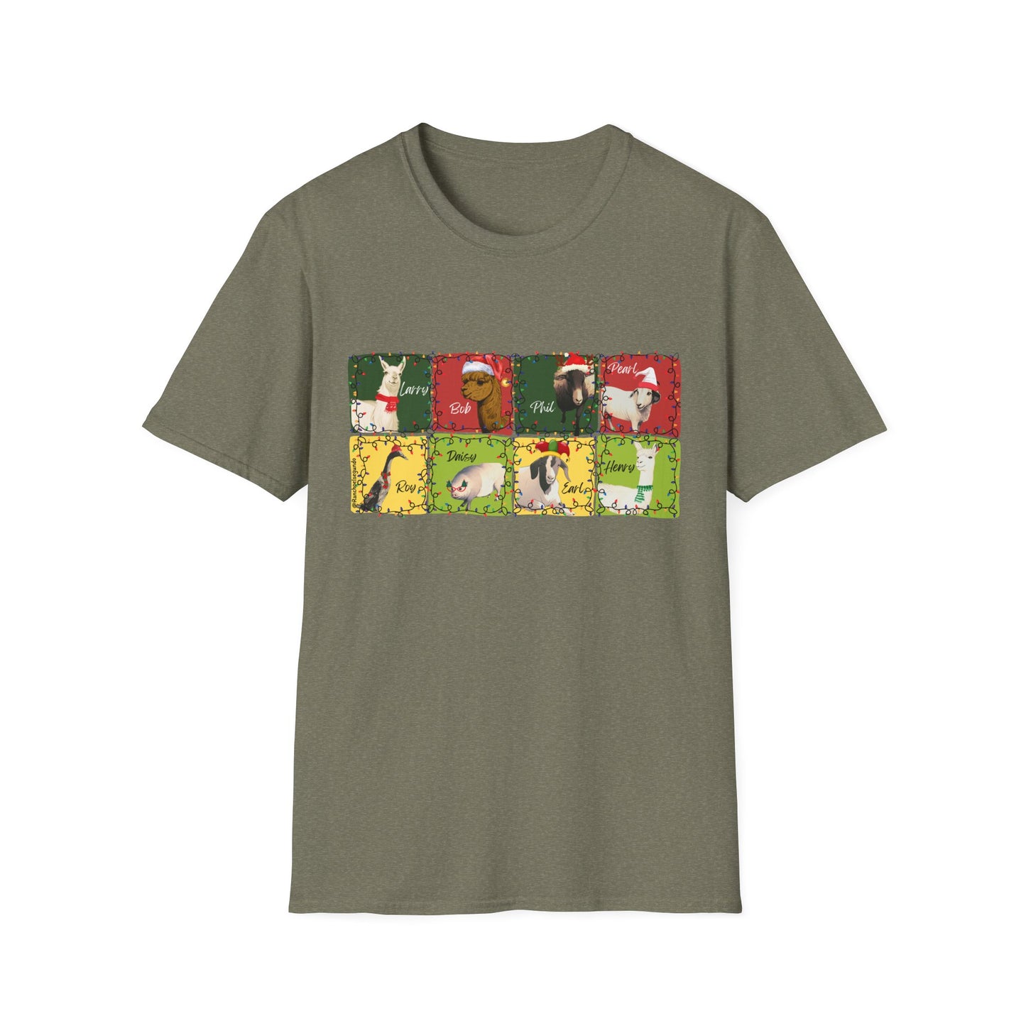CHRISTMAS WITH THE WOLE GANG - UNISEX SOFTSTYLE TEE