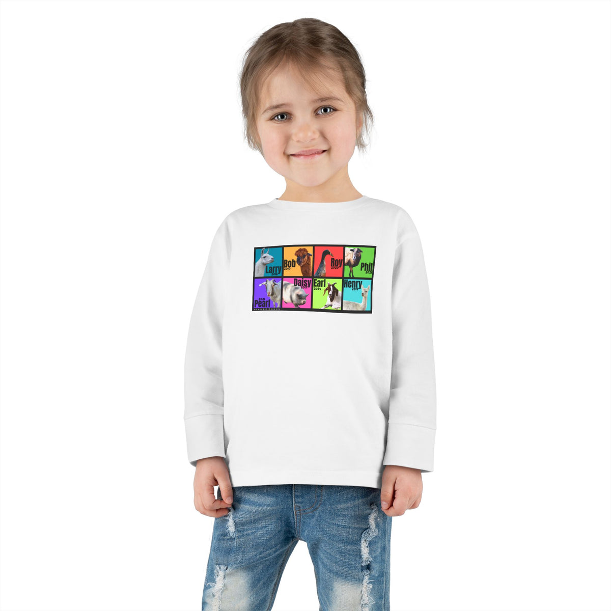 THE WHOLE GANG - TODDLER LONG SLEEVE TEE - BOLD