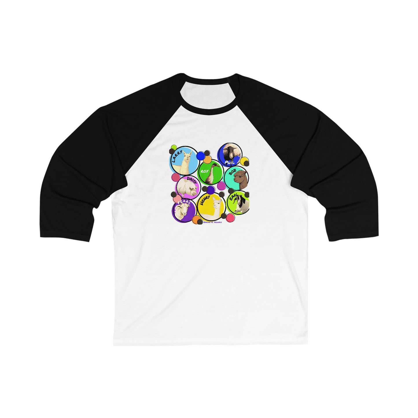 Cali Sun - Whole Gang - Baseball T-Shirt