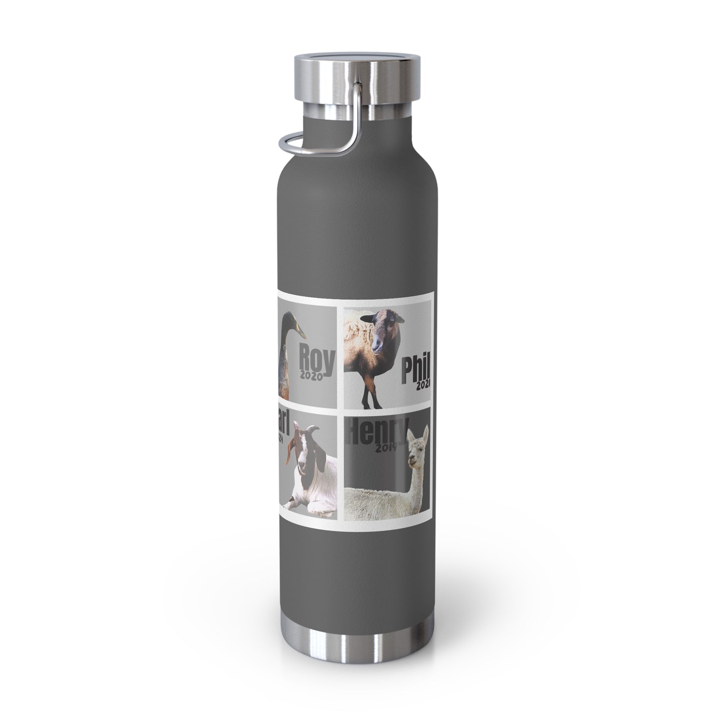 VACUUM INSULATED BOTTLE 22oz - THE WHOLE GANG - B&W AND COLOR