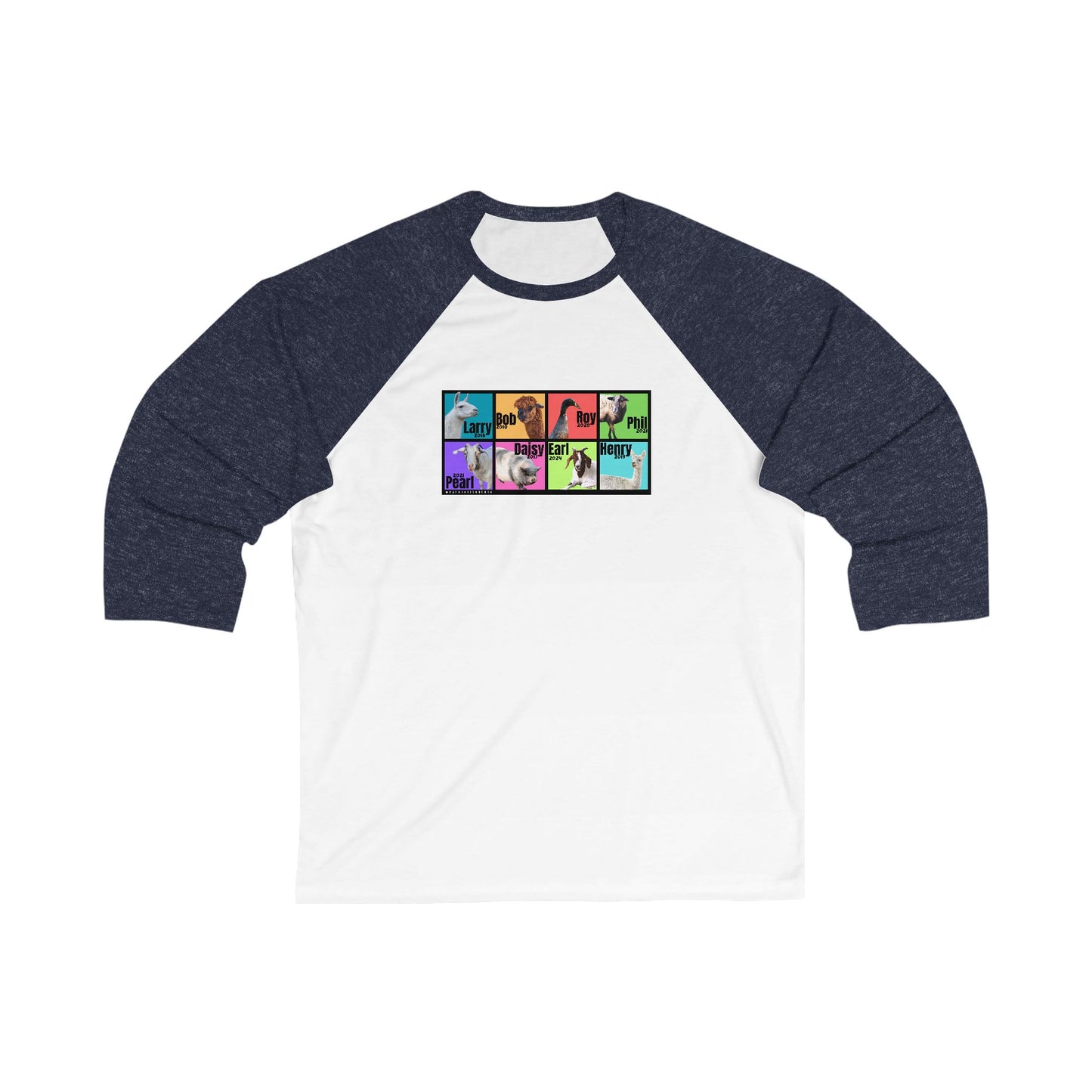 THE WHOLE GANG - ADULT  BASEBALL TEE - BOLD