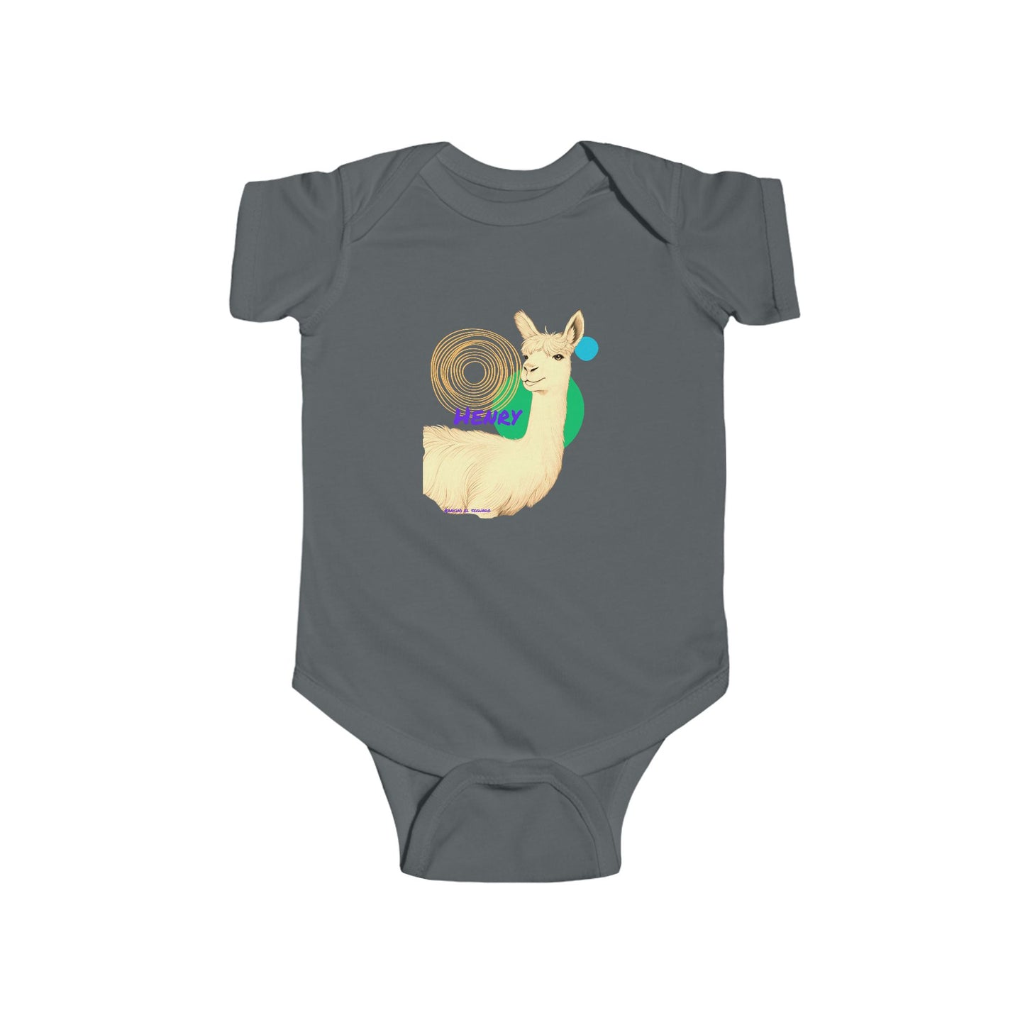INFANT SHORT SLEEVE ONESIE - HENRY- CALI SUN