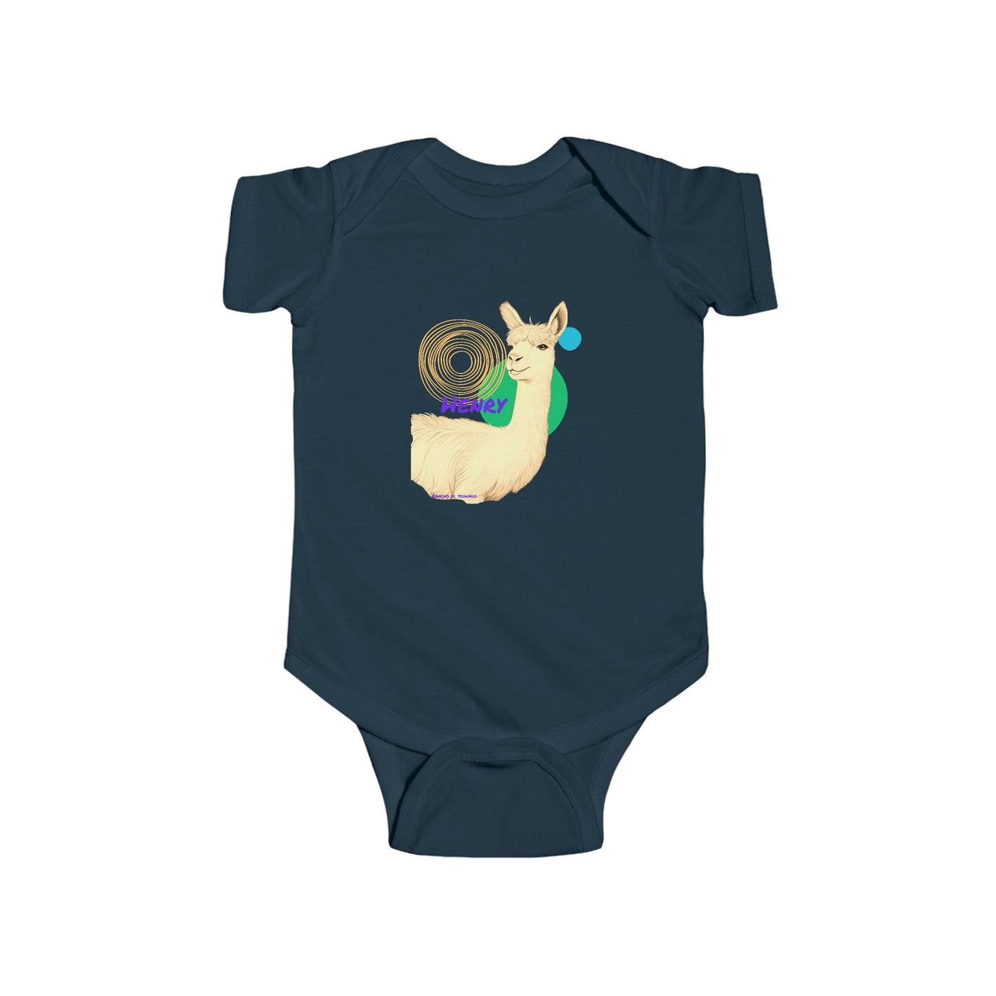 INFANT SHORT SLEEVE ONESIE - HENRY- CALI SUN