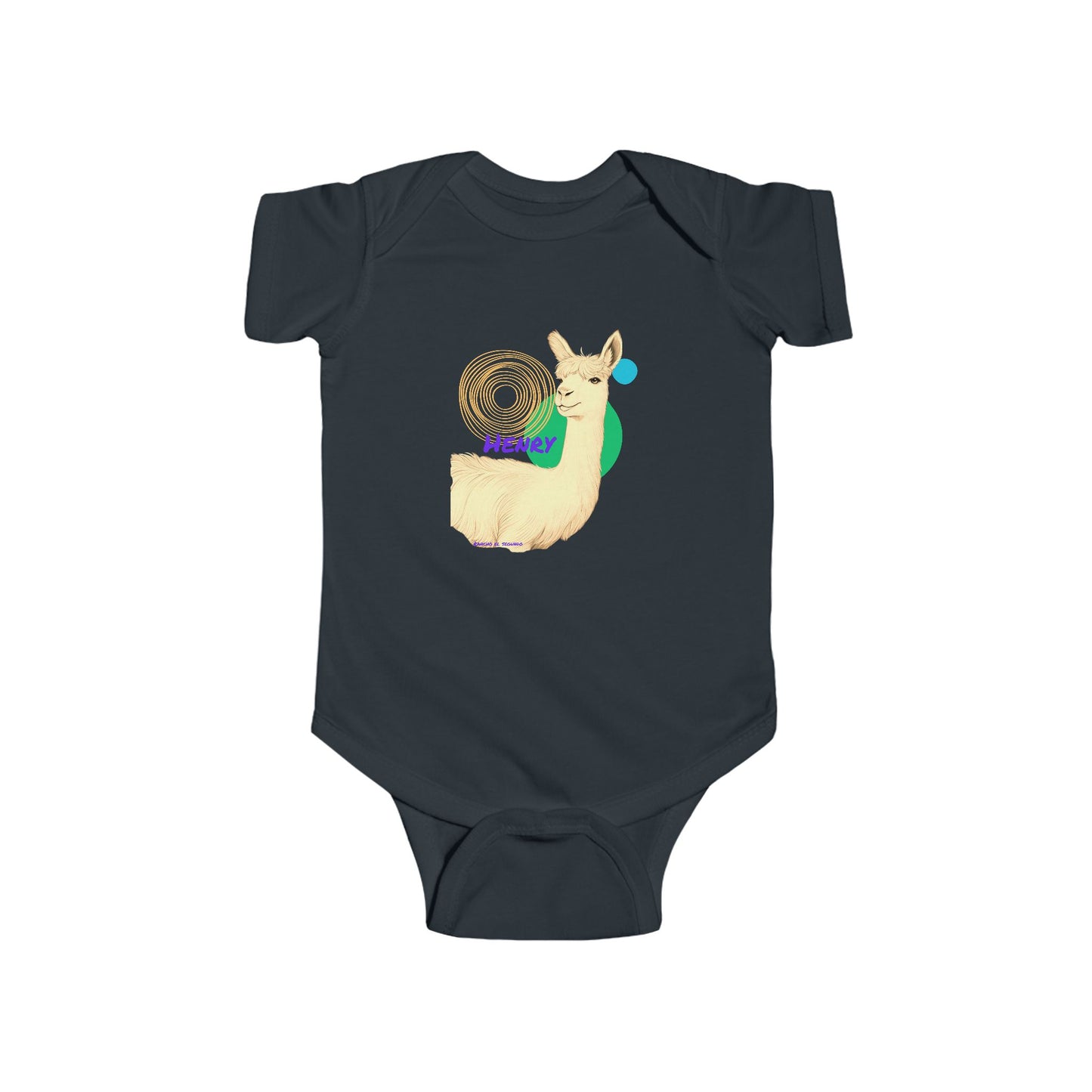 INFANT SHORT SLEEVE ONESIE - HENRY- CALI SUN