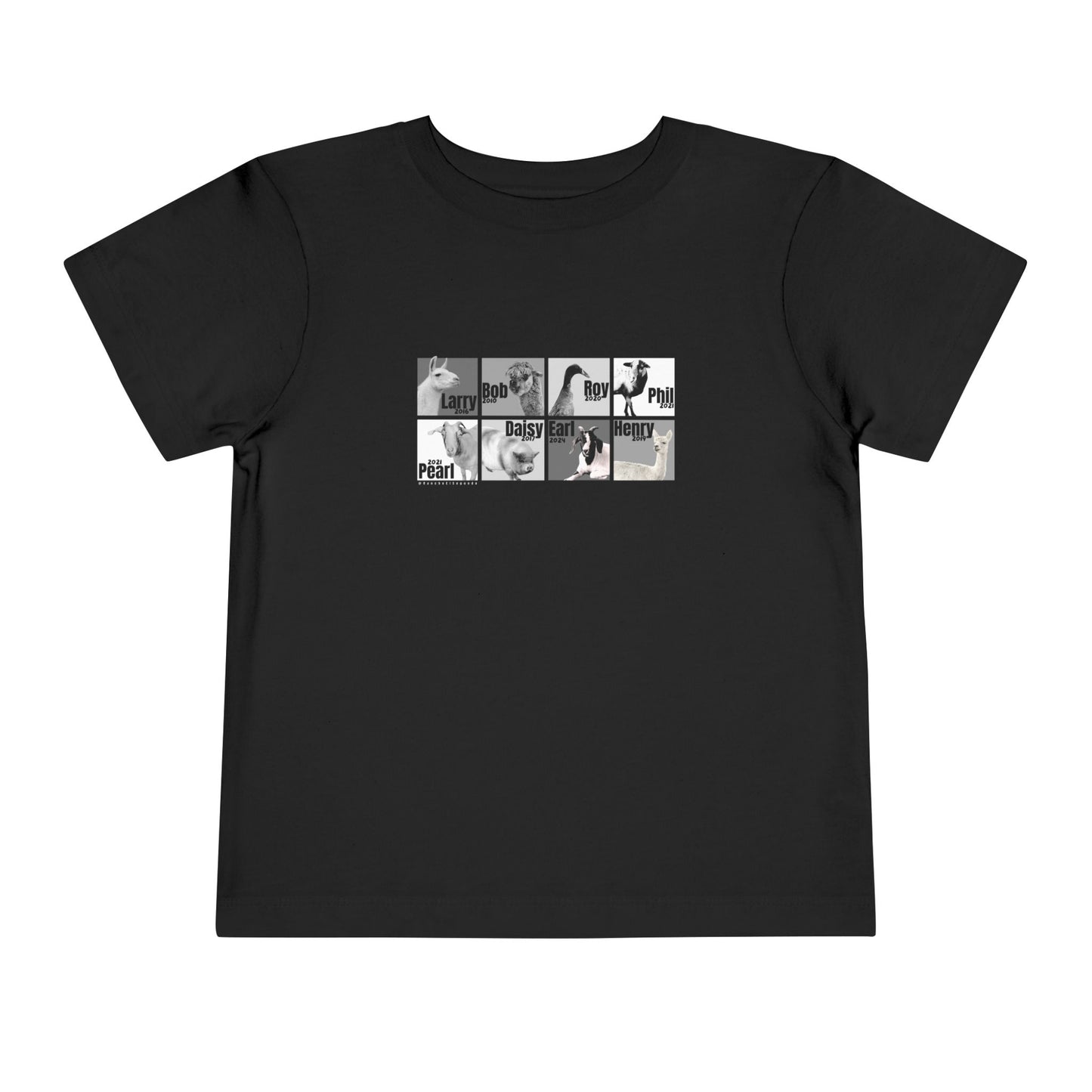 THE WHOLE GANG - TODDLER TEE -  BLACK & WHITE